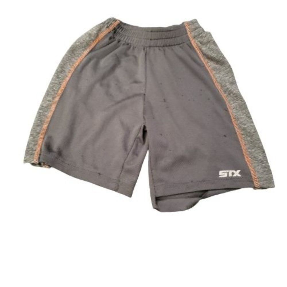 STX Boys Gray Elastic Waist Drawstring Athletic Basketball Shorts Size 3T